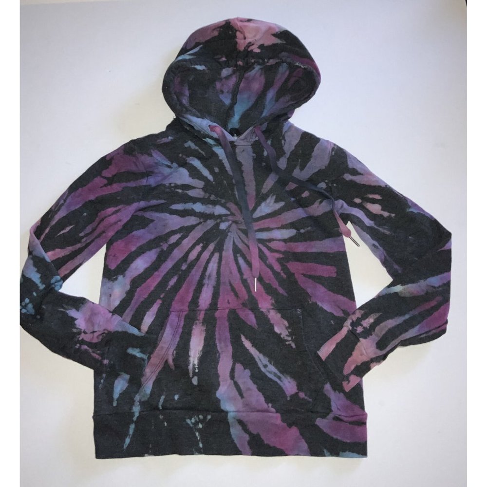 No Boundaries Pullover Hoodie Dark Gray/Pink/Blue